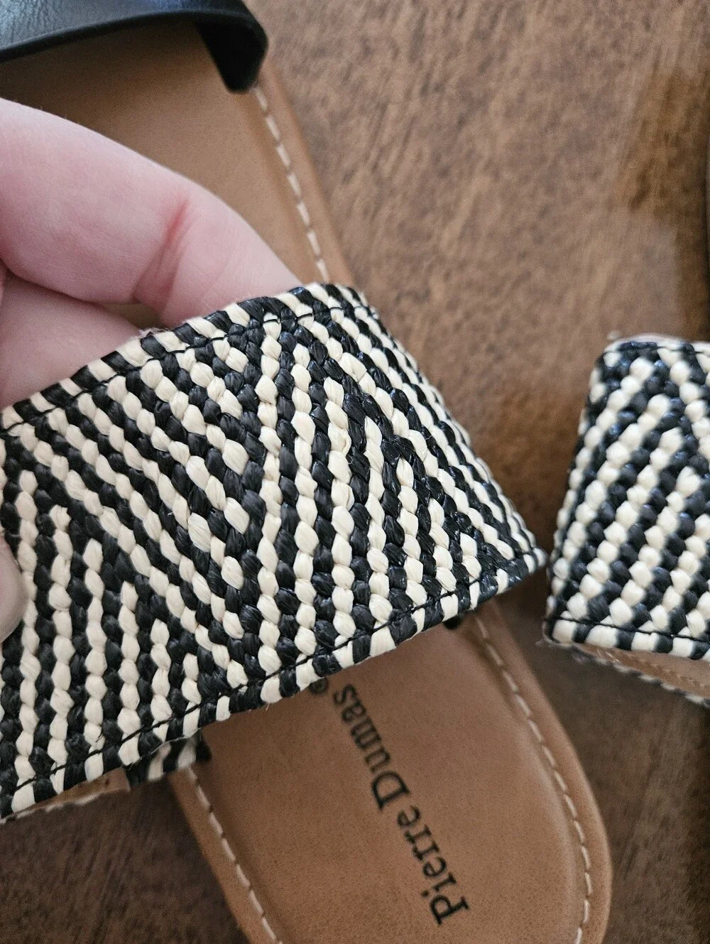 Pierre Dumas Double Band Slide Sandals